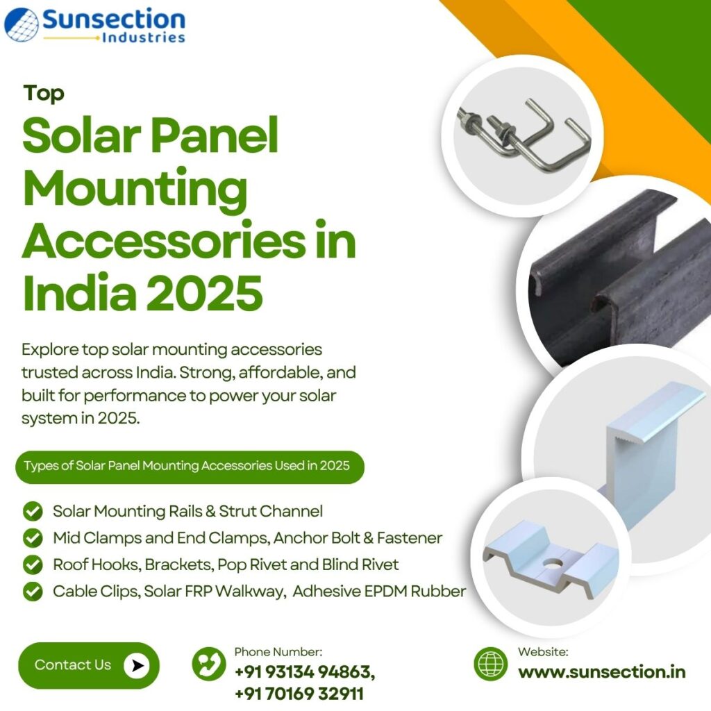 Top Solar Panel Mounting Accessories in India 2025