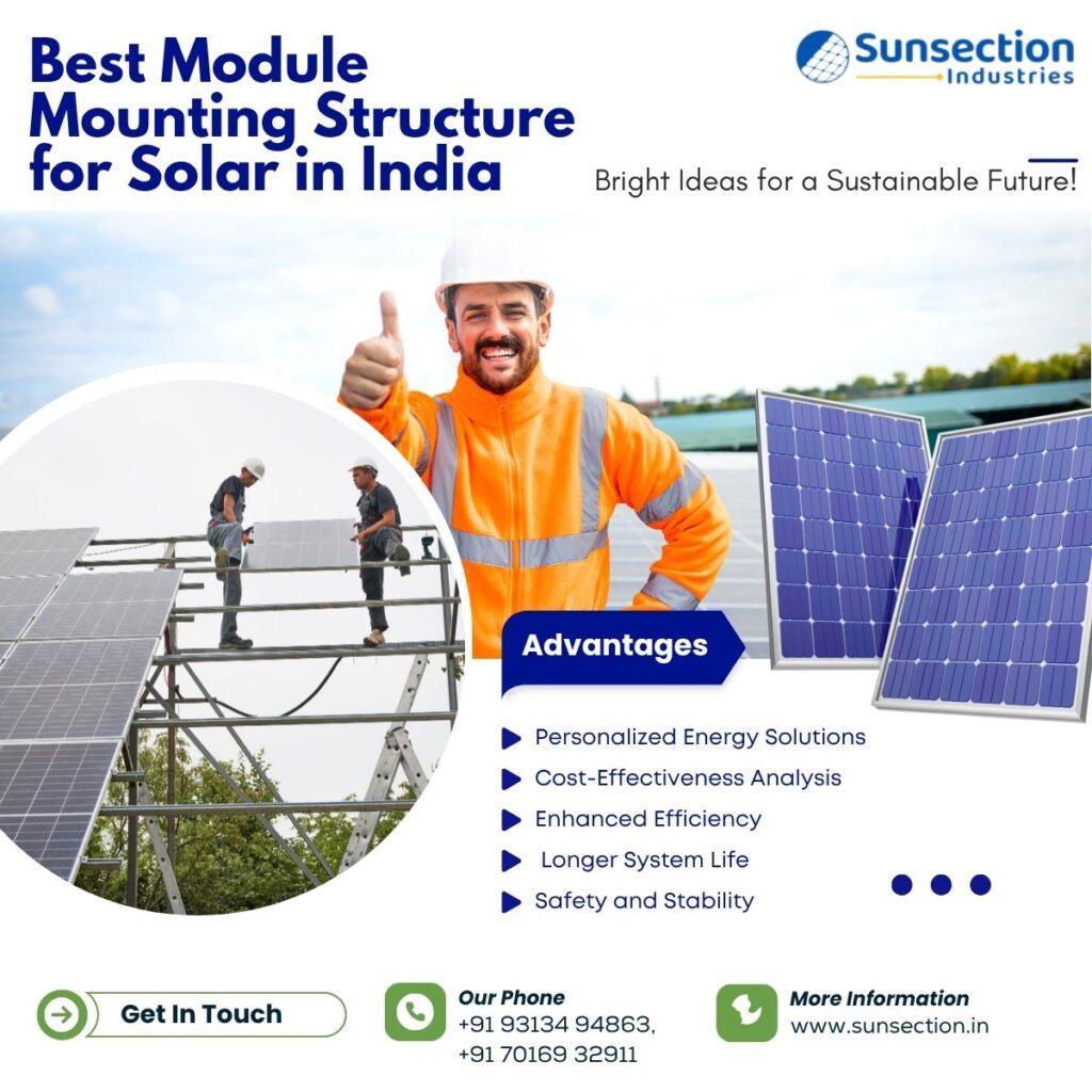 Best Module Mounting Structure for Solar in India